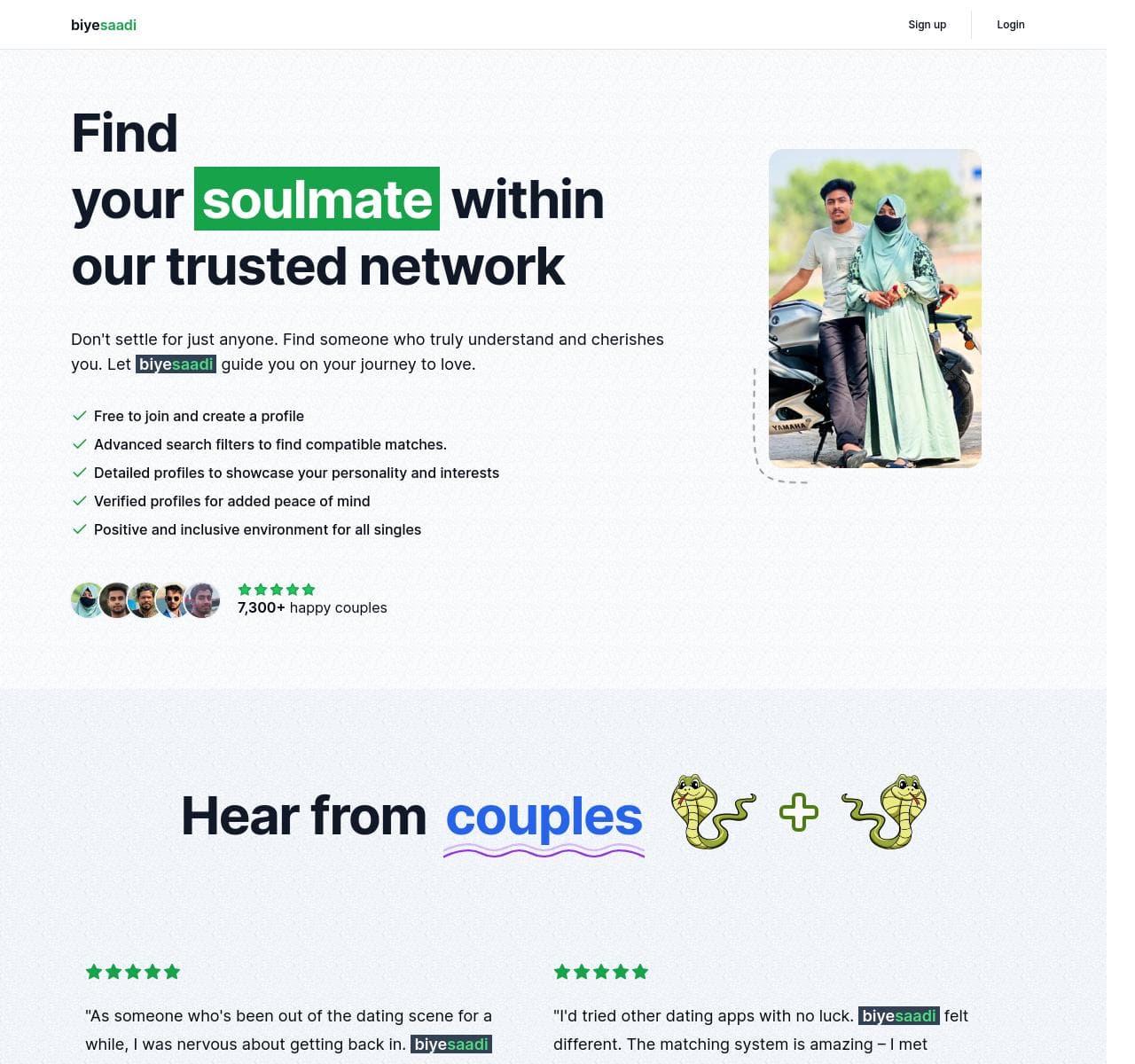 Biyesaadi (Matrimonial Web App)