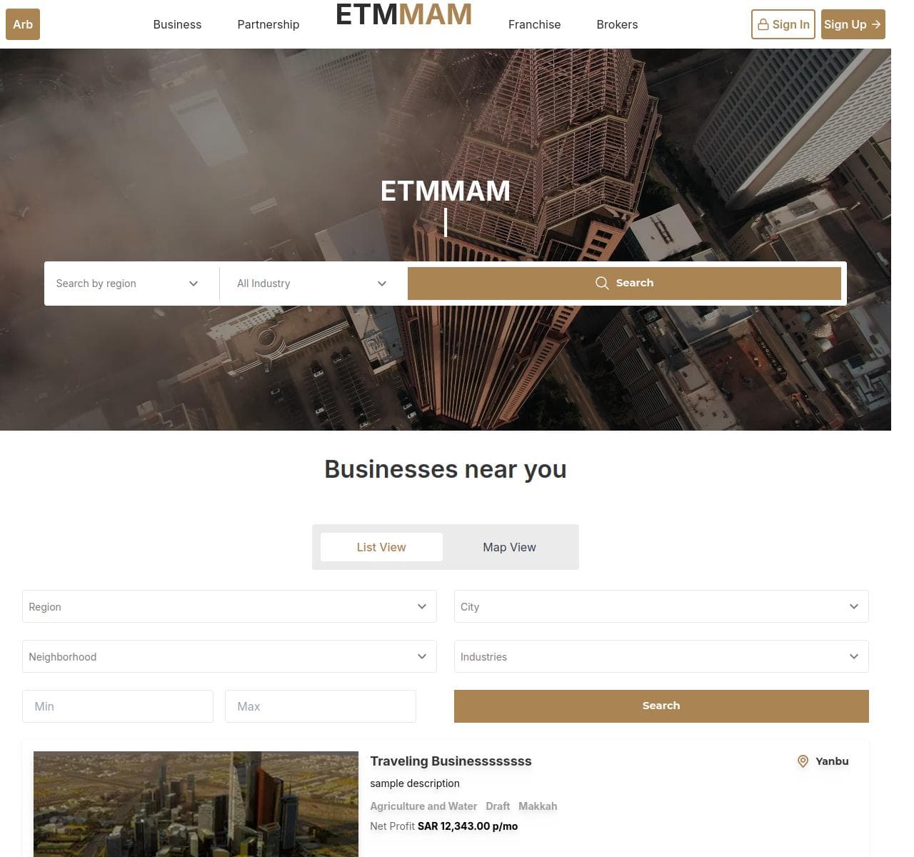 Multivendor Business Buy Sell